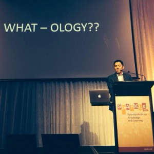 Irwin speaking at SpArKLE in Melbourne