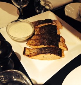Salmon with lime mayonaise