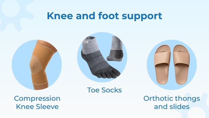 Knee and foot support (blog)