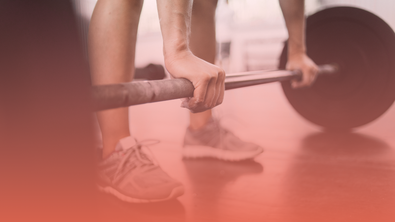 image of hands holding a barbell