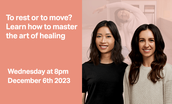To rest or to move? Learn how to master the art of healing