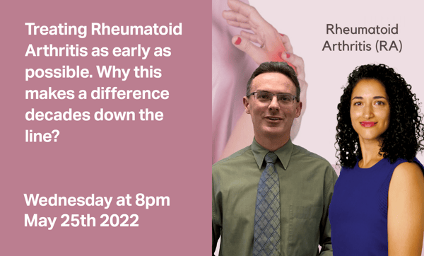 Treating Rheumatoid Arthritis as early as possible. Why this makes a difference decades down the line?